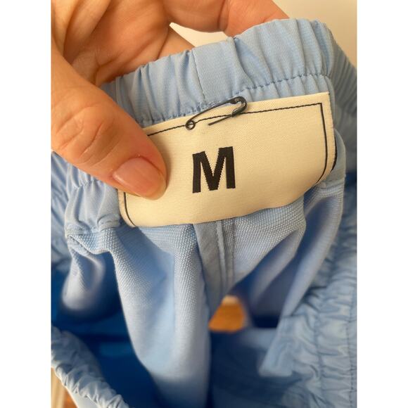 DROLE DE MONSIEUR Logo Patch Shorts in Blue - Picture 10 of 10